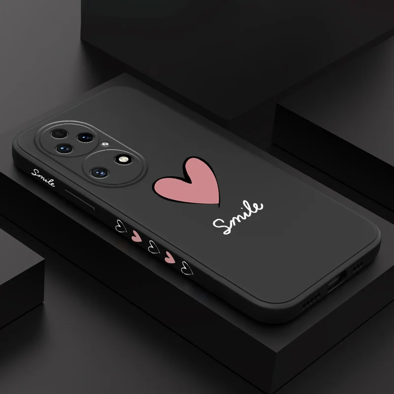

Big Red Heart Phone Case For Huawei P50 P40 P30 P20 Pro Lite Nova 10 10SE 9 9SE Mate 50 50E 40 30 20 Pro Lite Cover