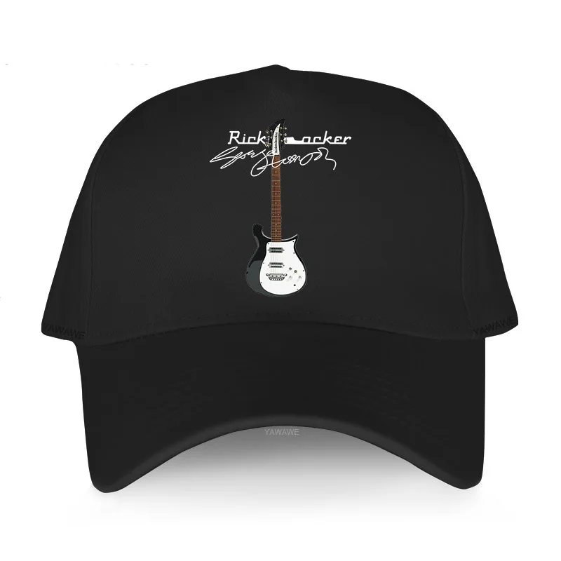 

Baseball Caps hat black men Baseball Caps Ricken Backer George harrison's Guitar unisex teens cotton snapback cap