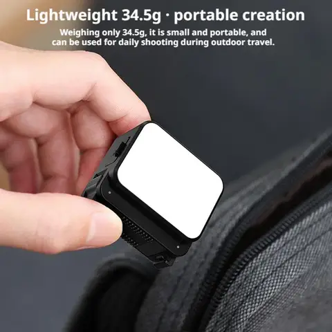 Портативный заполняющий светильник для камеры DJI OSMO Action 5 Pro/4/POCKET 3/DSLR, мини-светодиодный светильник для видеосъемки, крепление для горячего башмака