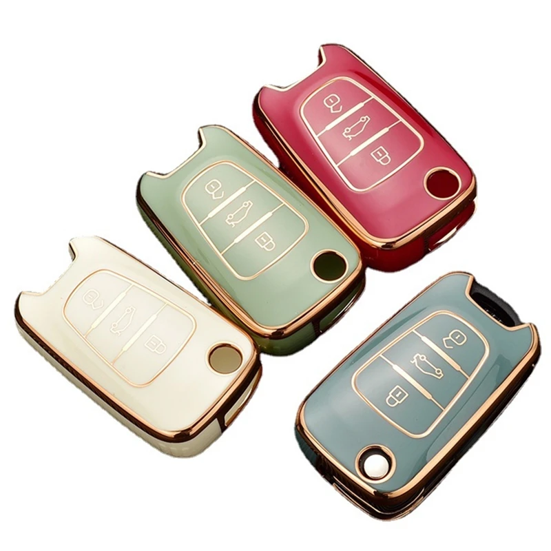 

TPU Car Key Case Cover For KIA Sportage Rio 3 Soul Optima Ceed Pro K5 K2 Pride For Hyundai i20 i30 ix20 ix25 ix35 Elantra Accent
