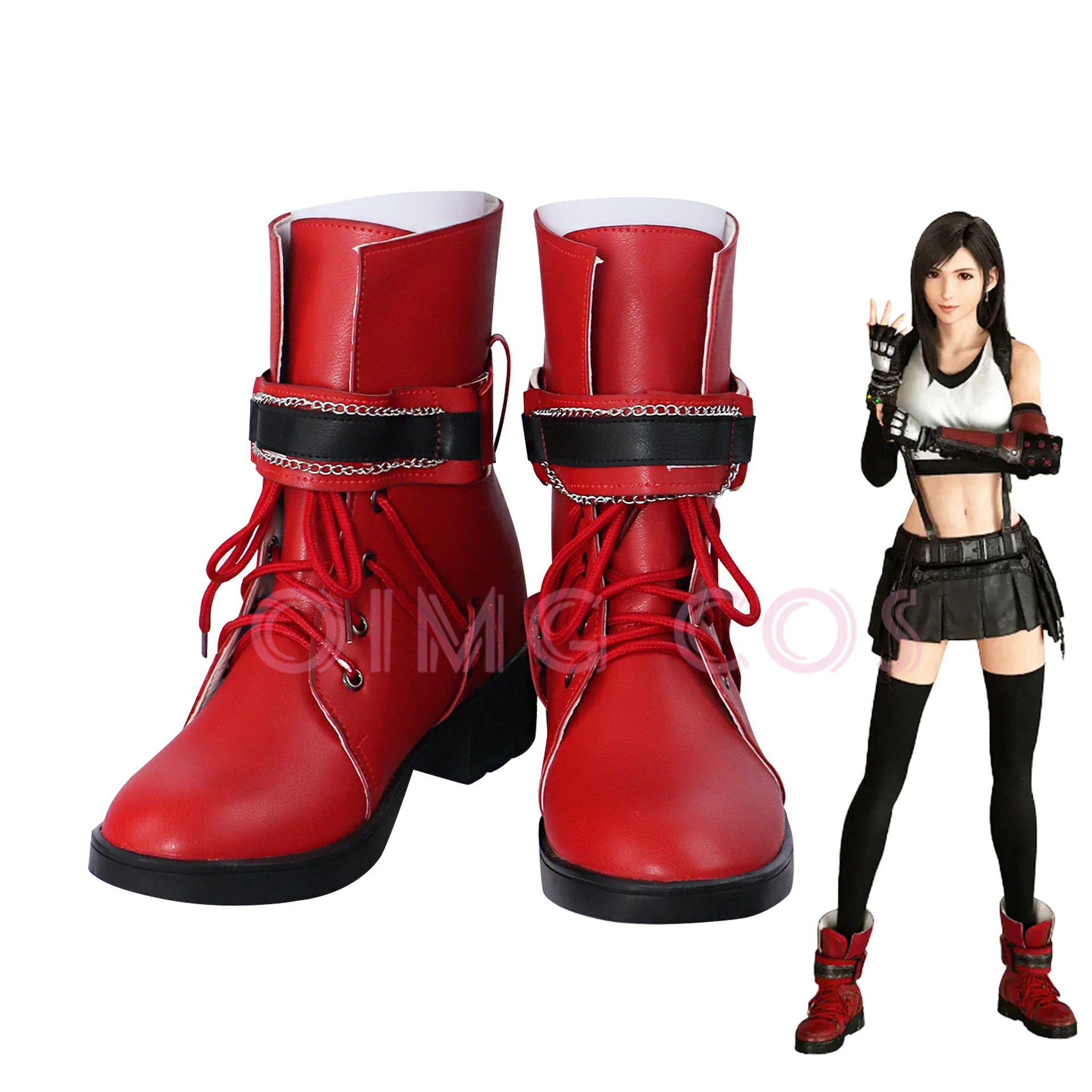 Обувь для косплея финальной фантазии Tifa Lockhart аниме в китайском стиле Хэллоуин