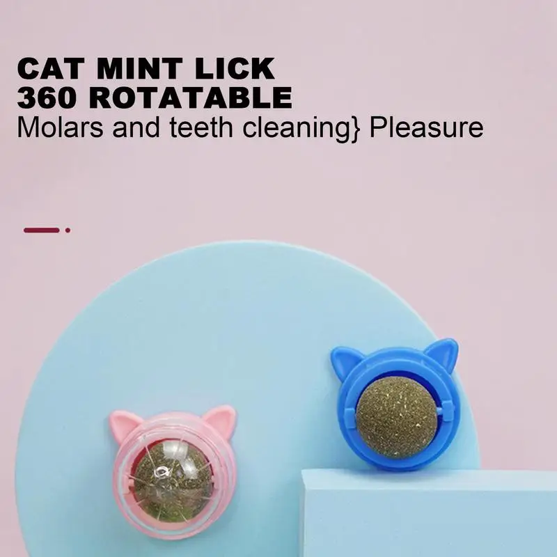 

Catnip Pure Natural Cats Candy Snack Ball Rotatable Toy Cat Molar Toothpaste Edible Bolus Teeth Cleaning Bite-resistant Toys