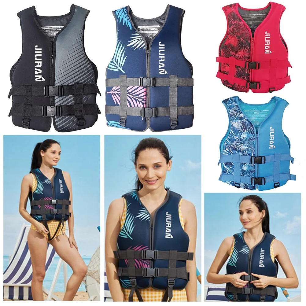 

Neoprene Life Jacket Adjustable Adult Children Buoyancy Vest Outdoor Swimming Skiing Rafting Boating Life Vest Survival Suit