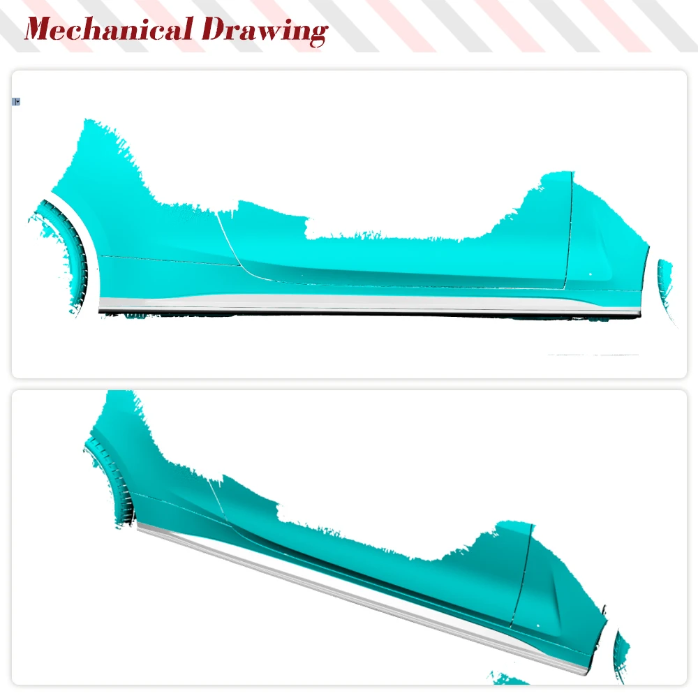 Удлинитель боковой юбки из сухого углерода для BMW 4 серии G22 G23 M-SPORT 2D рокерная