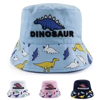 bucket hat boy girl summer sun beach wide brim dinosaur cap uv protection outdoor accessory for baby toddlers