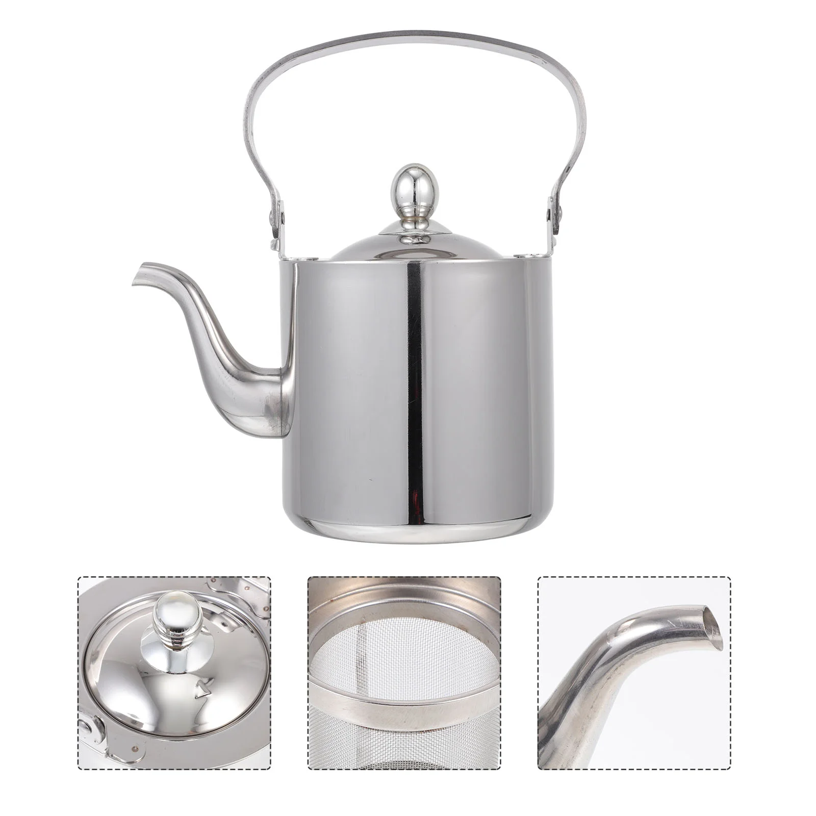 

Kettle Tea Whistling Stovetop Stainless Steel Water Heating Teapotgas Stove Pot Small Loose Leaf