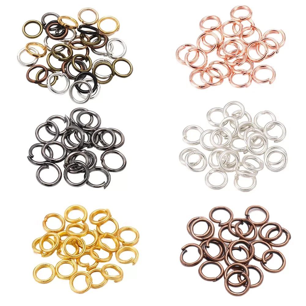 4 5 6 8 10 mm Jump Rings  Split Rings Connectors For Diy Jewelry Finding Making Accessories Wholesale Supplies