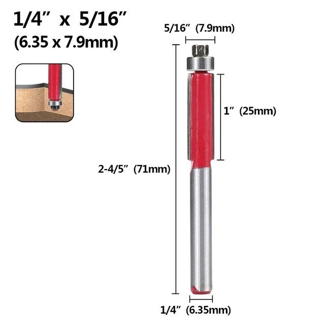 

Фрезы xcan для дерева 1/4", твердосплавные