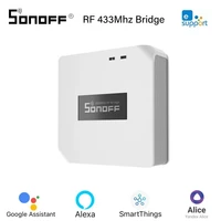 sonoff rf bridge r2 433 rf smart home remote control via ewelink app remote to wifi wireless remote works with alexa google home