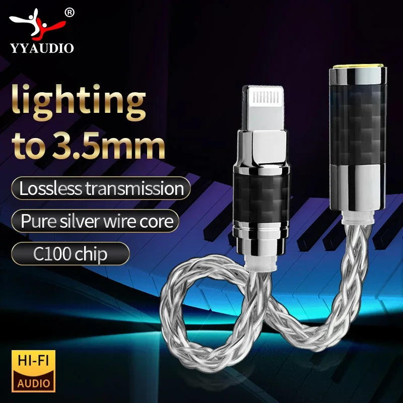 Кабель Lightning на разъем AUX 2 5/3 5/4 4 мм для iPhone 12 11 Pro Max mini X XS 7 IOS адаптер освещения 3 5