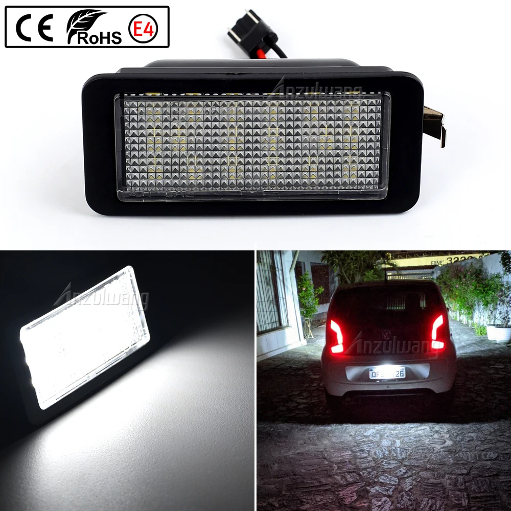 

Для VW up!/e-up! 2012-2017 для Skoda Citigo/E-Citigo для Seat Mii/e-Mii Ibiza 6J 3-дверный 1 шт. светодиодный ная подсветка номерного знака