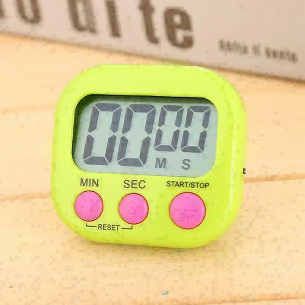 digital timer big screen timer magnetic lcd kitchen countdown timer alarm stand kitchen timer practical cooking alarm clock free global shipping