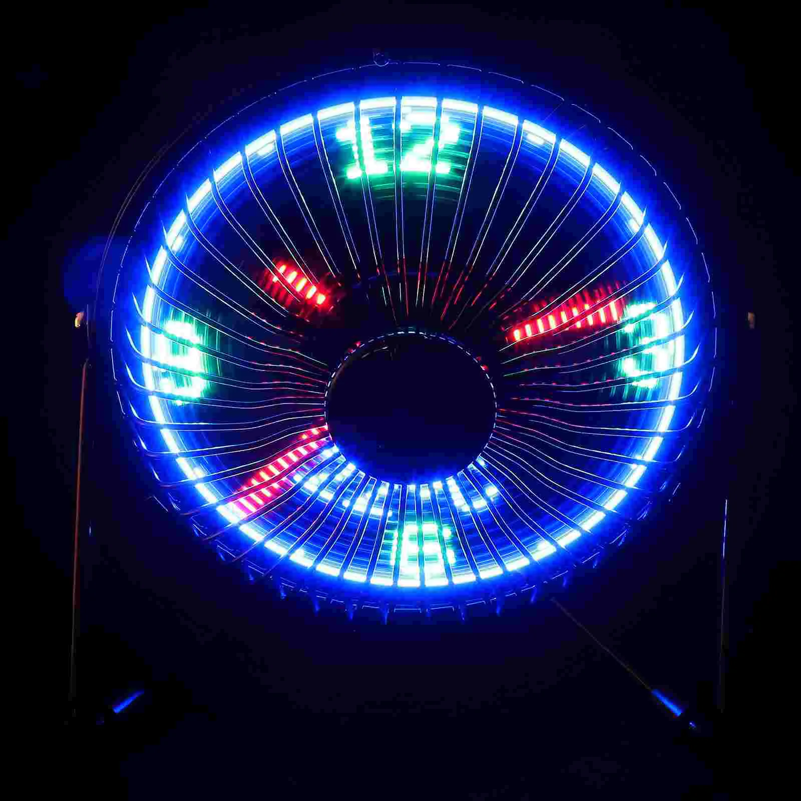 Мини-настольные USB-светодиодные часы охлаждающий вентилятор портативный