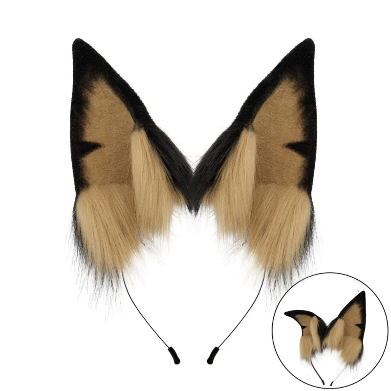 95AB ручная работа повязка на голову с ушками щенка аксессуары для косплея девочек