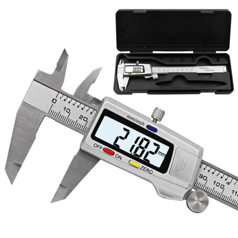 MeasuringTools Stainless Steel Digital Calipers Electronic Plastic Calipers Vernier Measuring Tools Large Screen Thickness Gauge