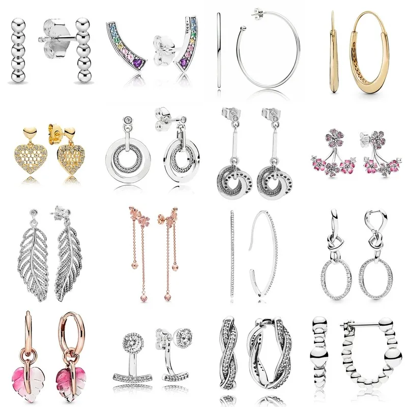 

Женские серьги-кольца из серебра 925 пробы, с кристаллом