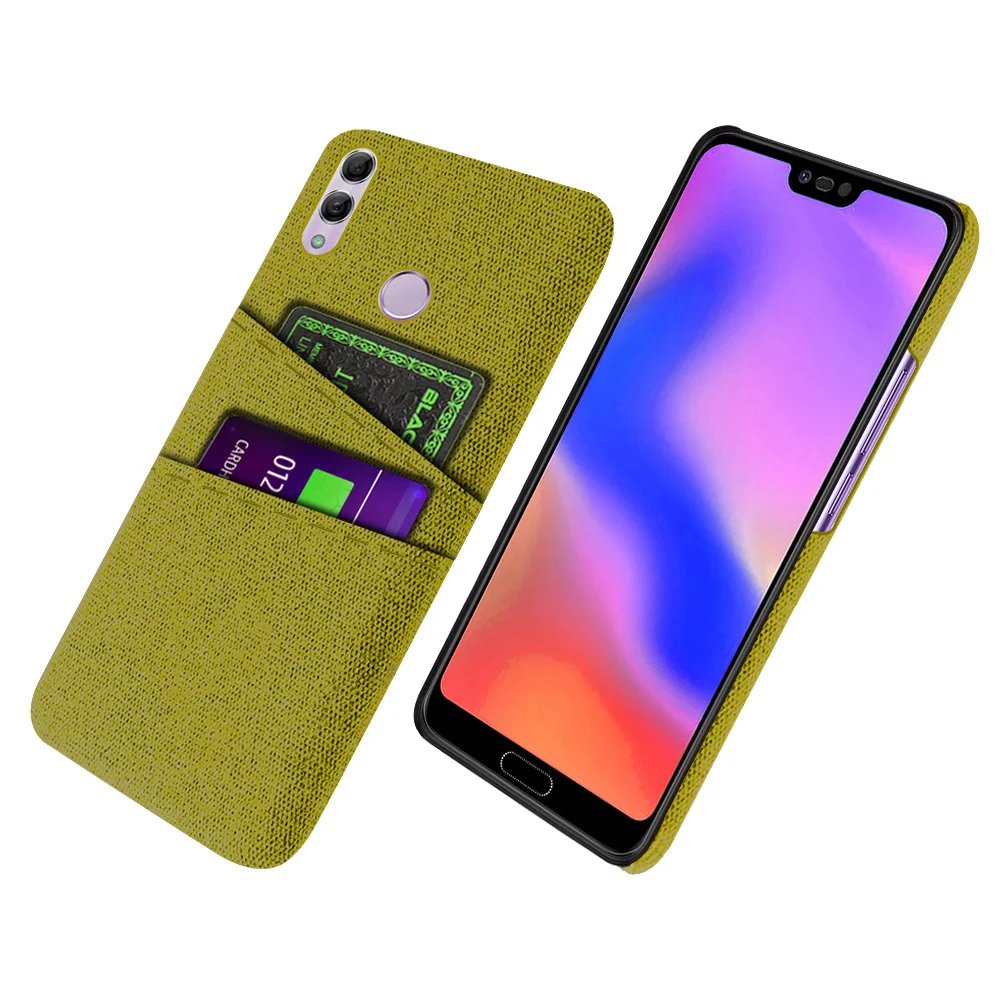 

For Huawei Honor 10 Lite Case Luxury Fabric Dual Card Phone Cover For Fundas Huawei P Smart 2019 / Honor 10 Lite Phone Coque