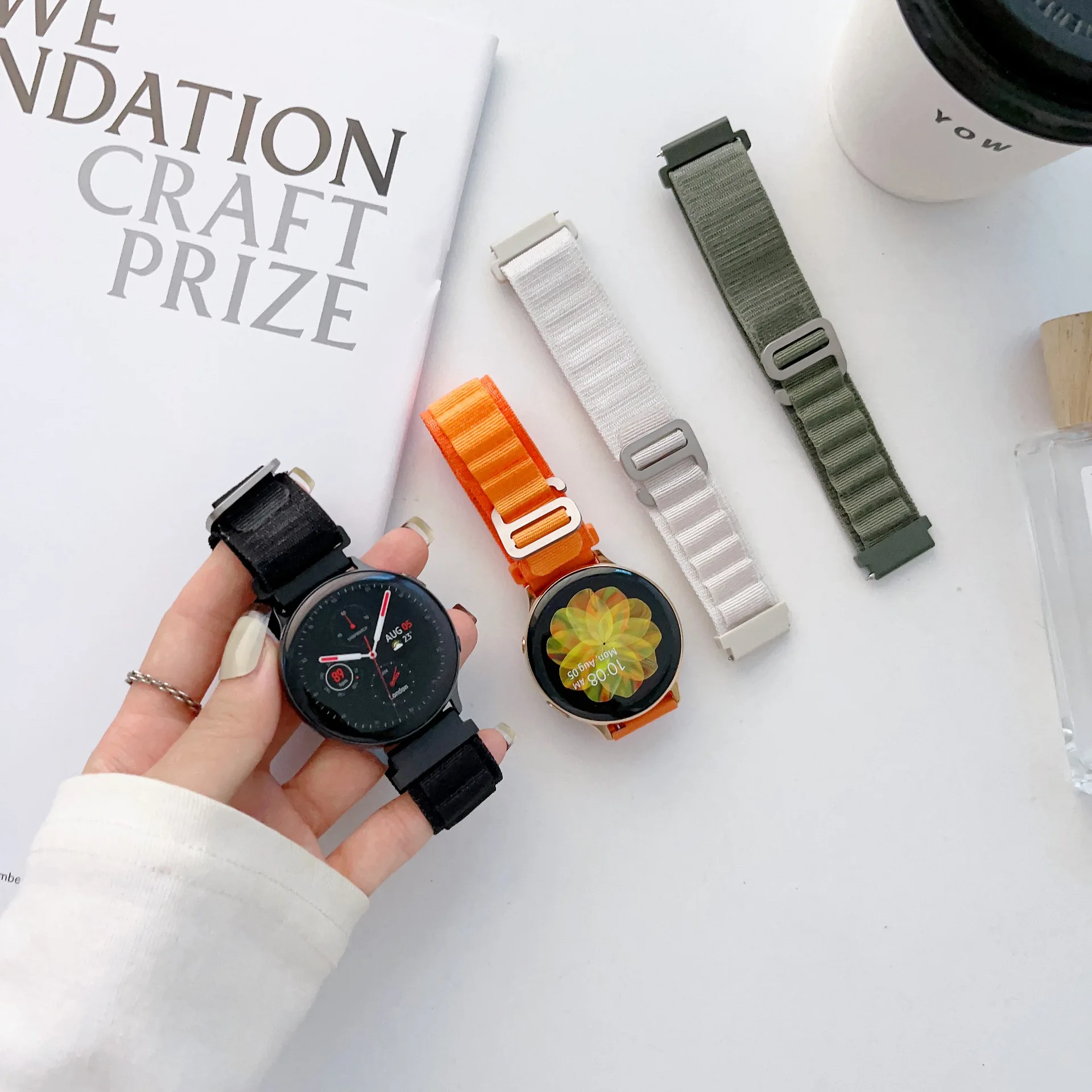 

20mm Alpine Loop Strap For Samsung Galaxy Watch 5/5 Pro 40mm 45mm band sport nylon bracelet Galaxy Watch 4/4 Classic 46mm 44mm