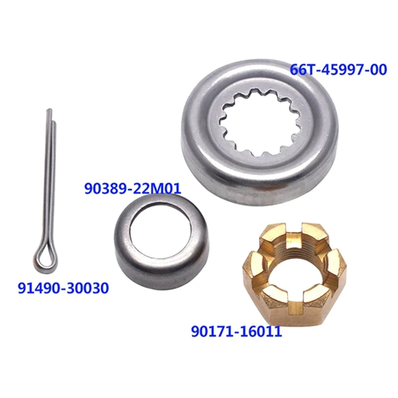 2X комплект прокладок для пропеллера 66T-W4599 подвесного мотора Yamaha F30-F60 4T/2T Hidea Parsun