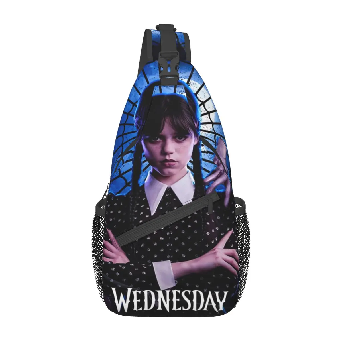 

Supernatural Horror TV Wednesday Addams Fanny Pack for Running Women Men Gothic Girl Crossbody Waist Bag Phone Money Pouch