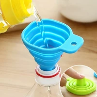 silicone foldable funnel collapsible kitchen funnel portable funnels for kitchen beer oil funnels kitchen gadgets