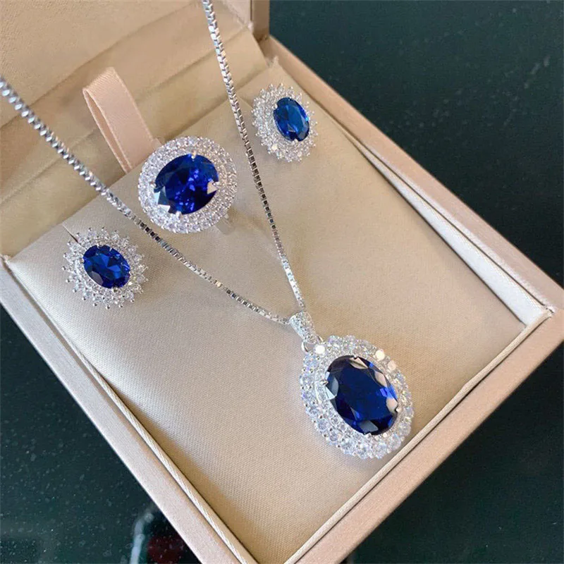 Роскошные наборы ювелирных изделий из рубинового драгоценного камня серьги