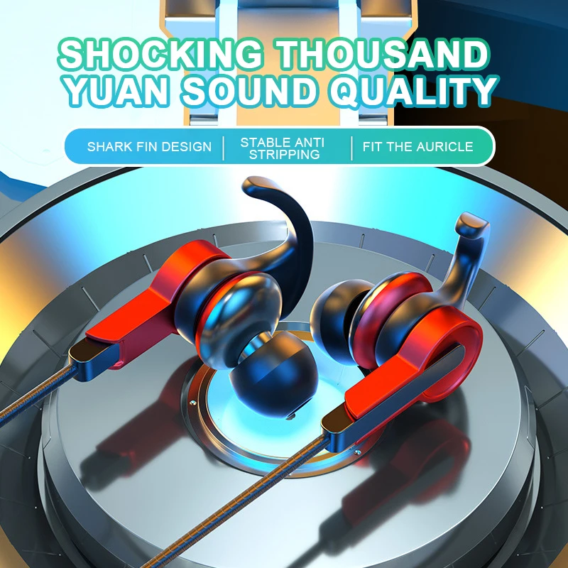 

3.5mm In Ear With Microphone Phone Earphones Wired Headphones Handsfree Call 9d Stereo Earphones Sport Earbuds Heavy Bass