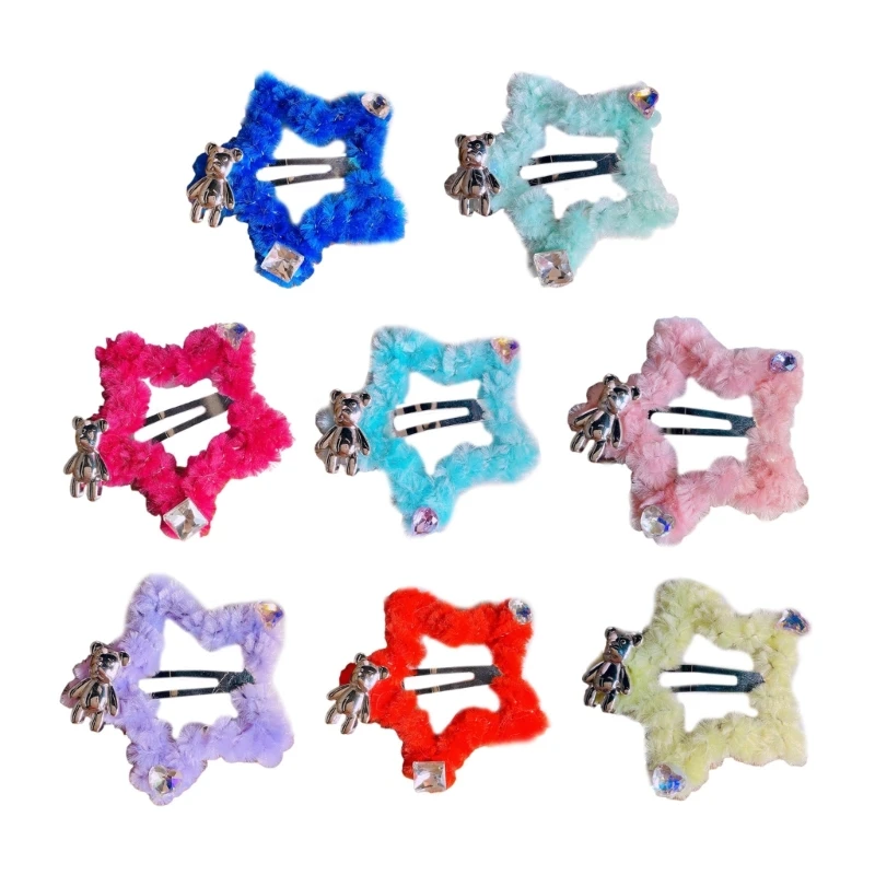 

Металлический медведь Декор Звезда Форма заколка для волос новогодний головной убор для женщин Рождественская вечеринка карнавалы тема Не...