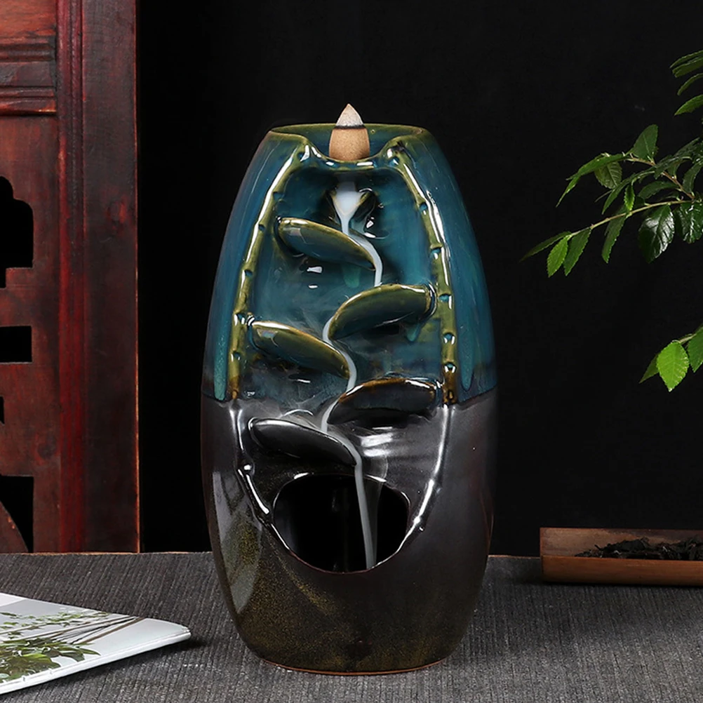 

Antique Backflow Incense Burner Waterfall Incense Holder Home Decor Aromatherapy Ornament Buddhist Supplies sandalwood incense