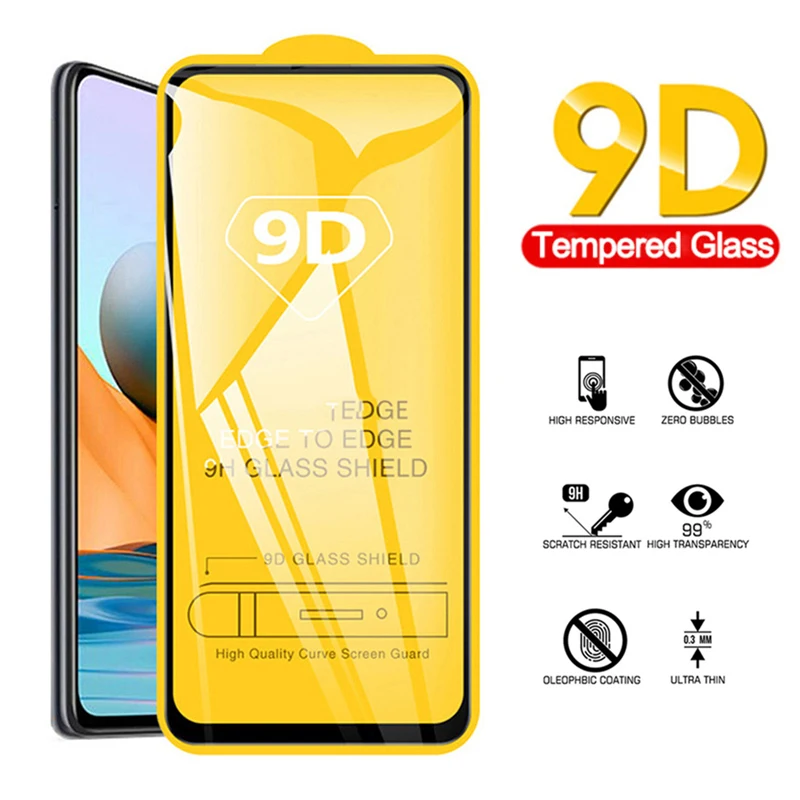 

1-5 шт. переднее закаленное стекло Redmi Note 10 Pro Max полное покрытие Защита экрана для Xiaomi Redmi Note10 Pro 9pro защитное стекло