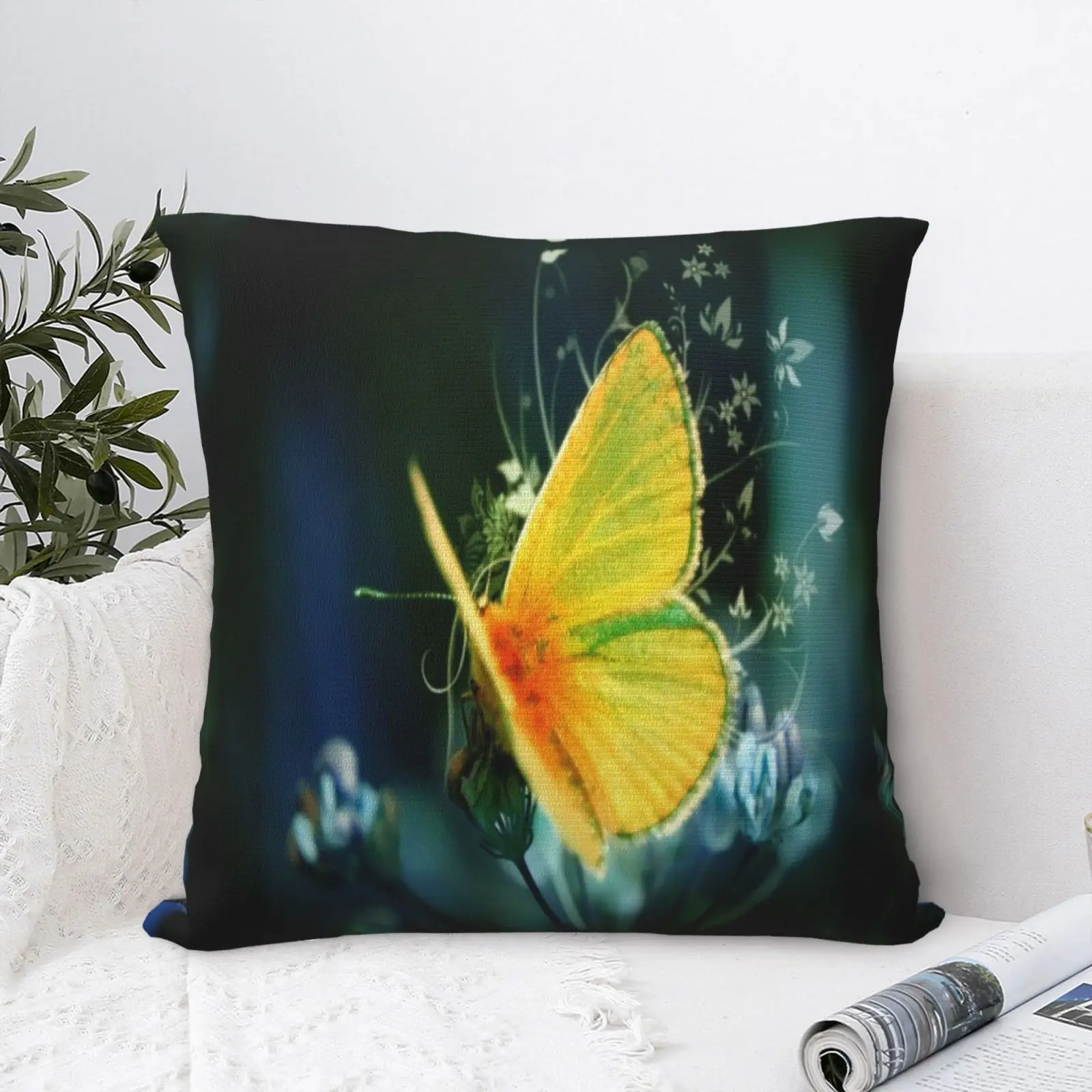 

Colorful Butterfly 7 Pillow Case Modern Sofa Case On The Pillow Anime Pillow Case Decorative Pillows For Sofa Soft For Bedroom