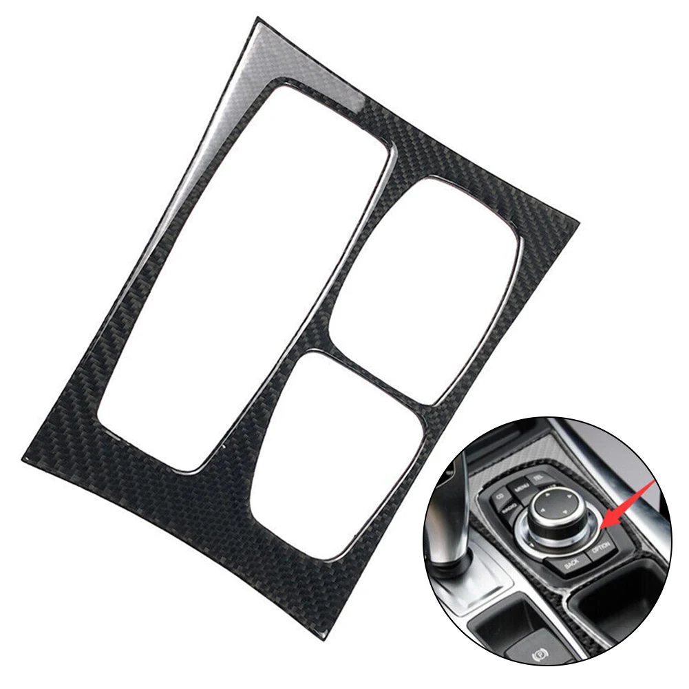 

Panel Trim Gear Shift Box Car Accessories Car Gear Shift Box Carbon Fiber Easy Installation Stickers For BMW E70