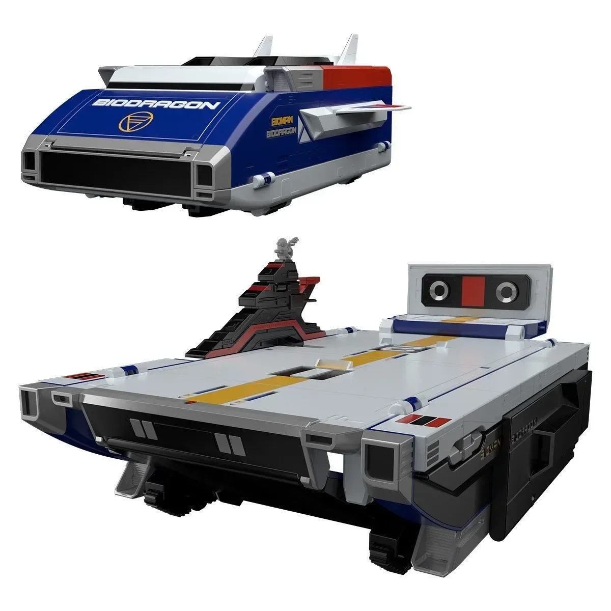 Фото Предпродажа, оригинальная переиздание Bandai Choudenshi Bioman Bio Dragon Base, Коллекционная сборная модель, игрушки gundam lol surprise №1