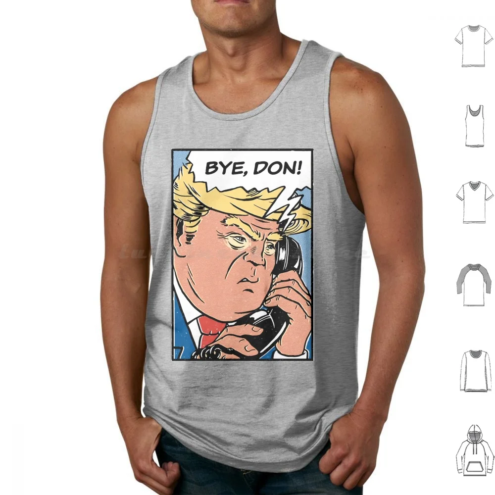 

Byedon Comic Tank Tops Vest Sleeveless Anti Trump Trump Donald Trump Joe Biden Biden Harris 2020 Trump Loser Trump Lost Get