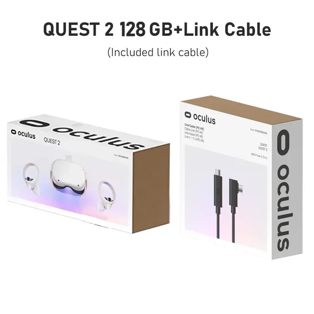 

Quest 2 128GB VR Glasses VR Advanced All-In-One Virtual Reality Headset Display Panoramic Somatosensory Game NEW IN STOCK