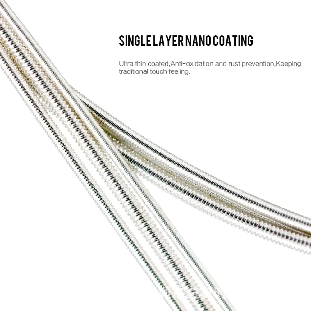 

Universal Guitar Strings Premium Silver Plated Acoustic Classical E-1st-E-6th Guitar Strings NX35 Nylon String Set
