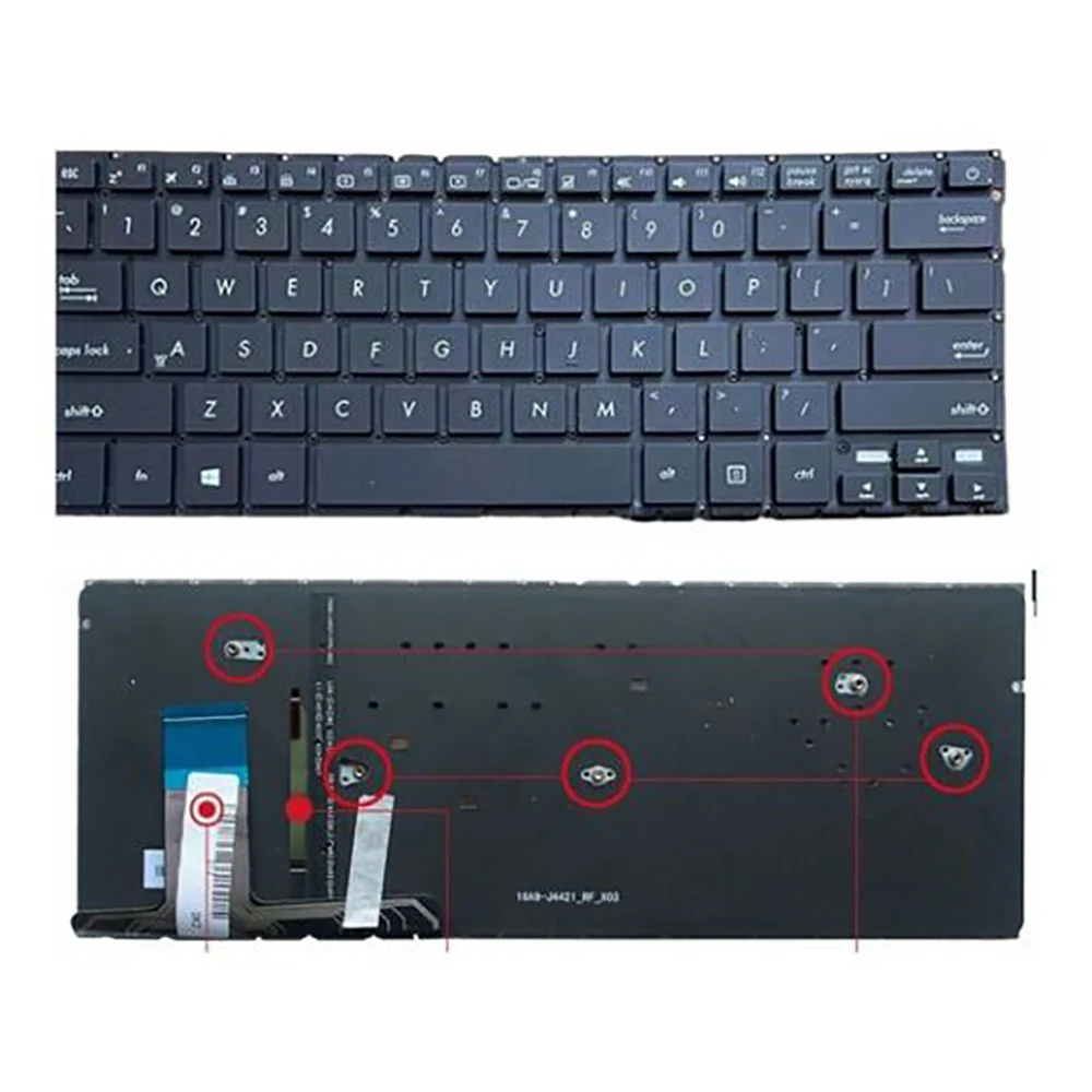 

New FOR Asus ZenBook UX330C UX330CA UX330CAK UX330UA UX330U US Keyboard Backlit UX330 U3000C/CA UX330C/CA UX305