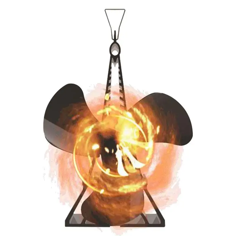 

Вентилятор для дровяной плиты, 3 лопасти, неэлектрическая тихая работа, аксессуары для камина, Рождественский домашний декор