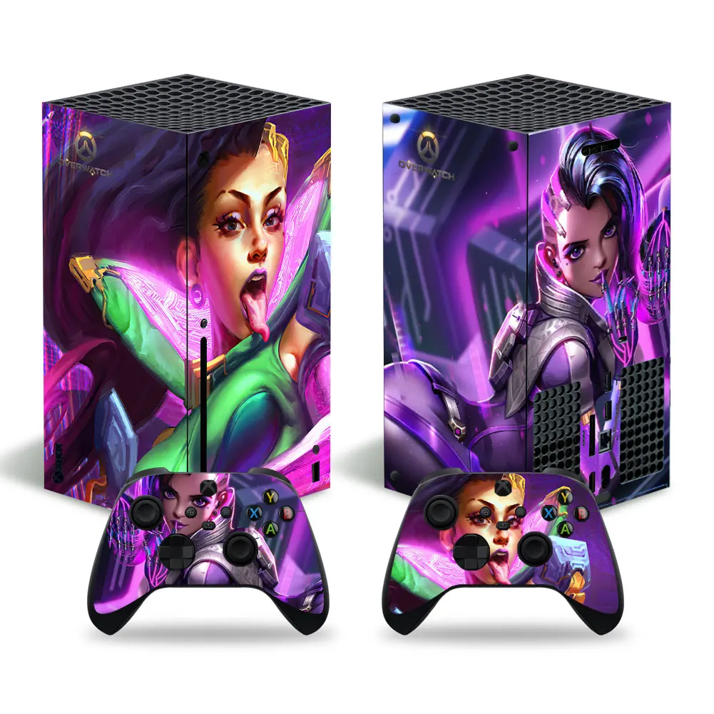 Overwatch Сексуальная 4113 x наклейка из серии Xbox Обложка XSX Skin 1 консоль и 2 контроллера