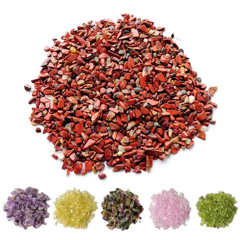 

Wholesale 50g Mix Natural Raw Stone 3-5mm Crystal Chips Gravel Crafts Fish Tank Garden Road Wall Space Decor Hand Finish Veneer