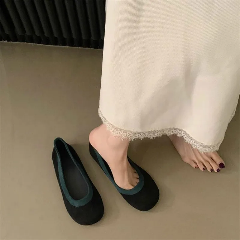 Женские Балетные туфли бабушкины 2024 женская обувь мягкие балетные с закрытым