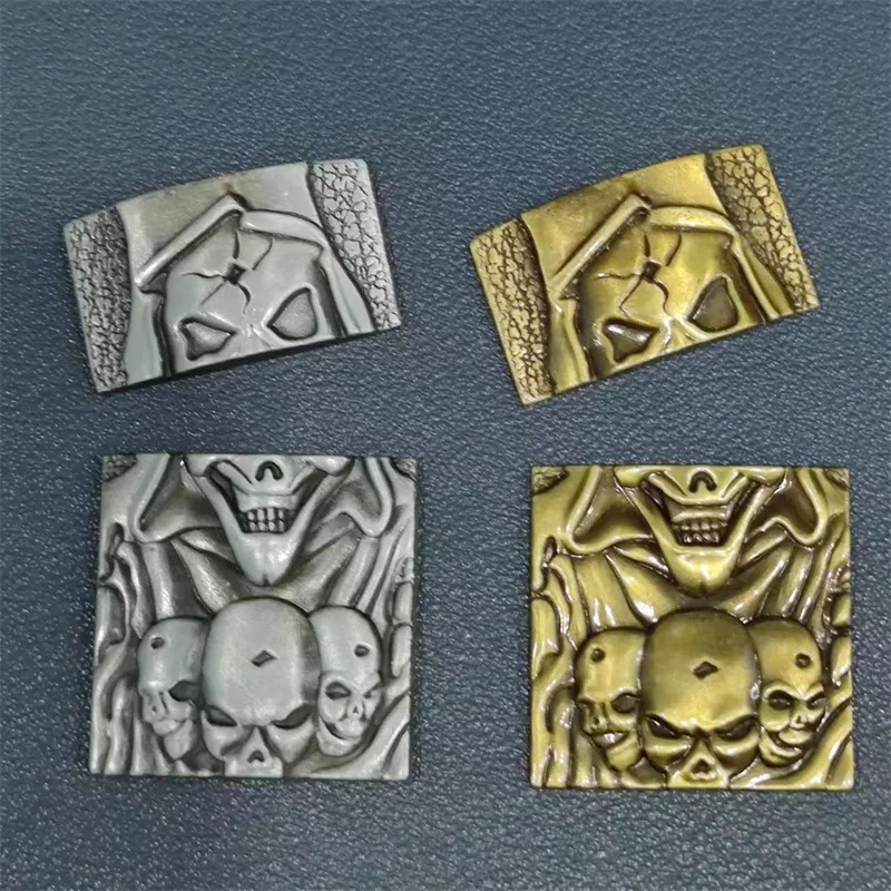 

Fashion Carving Gold Silver Skull DIY Metal Badge For ZP Zorro Kerosene Gasoline Lighter Decor Accessories Smoking Gadget