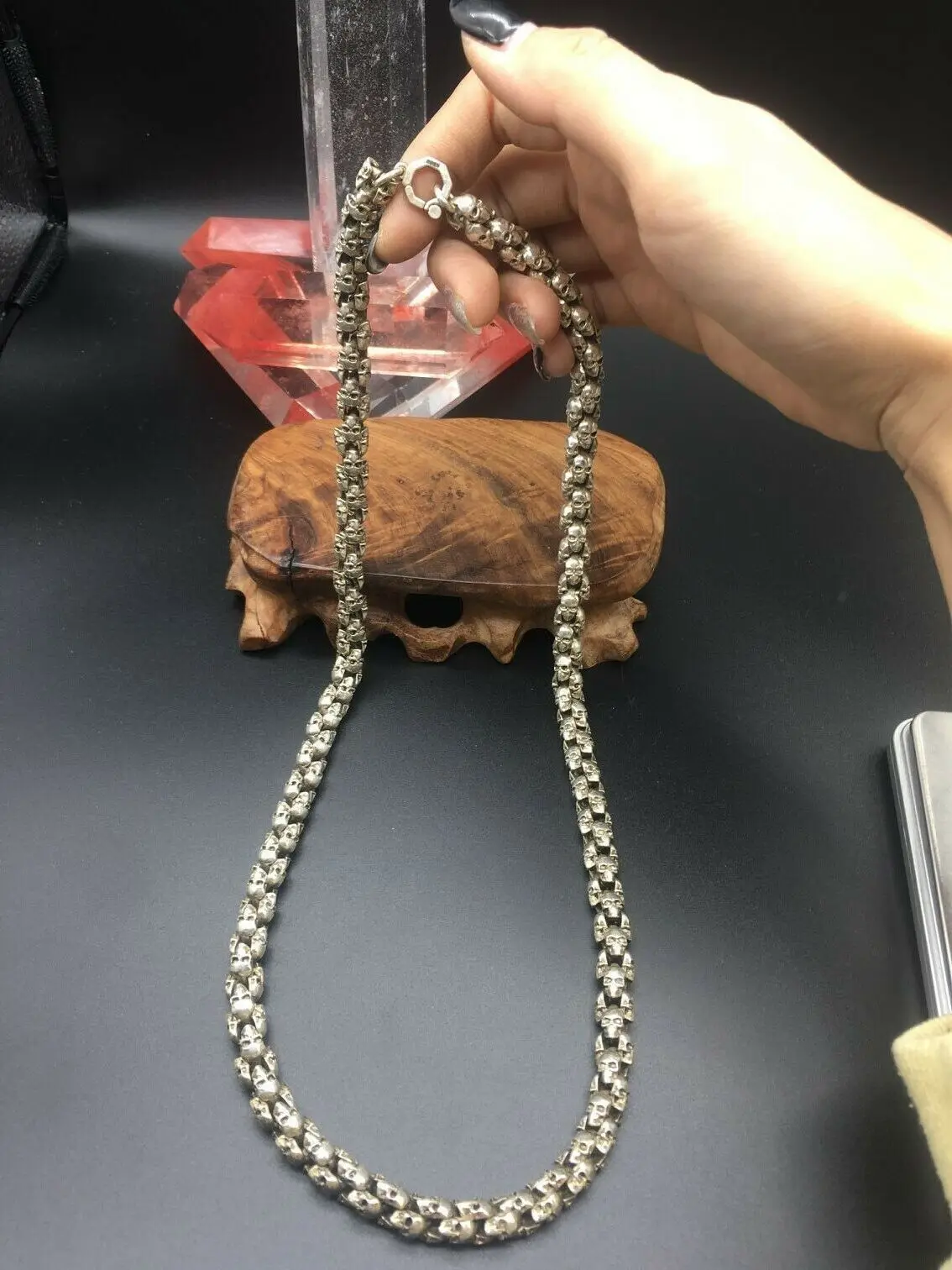 Редкое китайское тибетское серебряное ожерелье ручной работы Мяо ювелирные