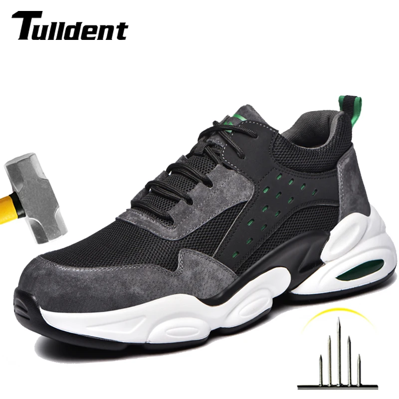 Защитная обувь, мужские проколостойкие рабочие кроссовки, мужская обувь со стальным носком, рабочие ботинки, неразрушаемые защитные ботинки, мужская обувь