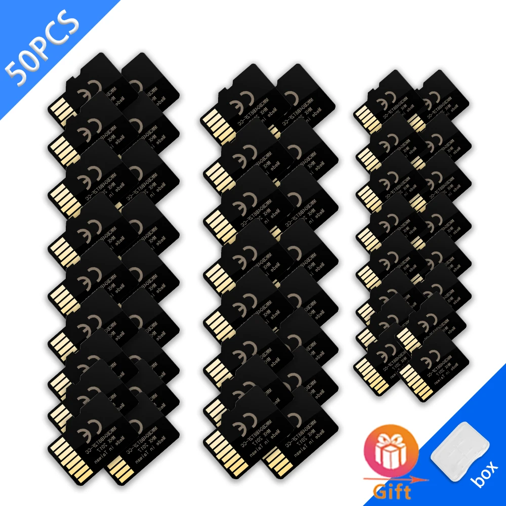 50 шт./лот 2 0 Мини TF SD карта флэш 64 ГБ 32 16 8 4 micro sd tf 1 Гб 128 МБ высокоскоростной Класс 10