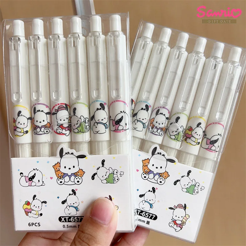 

12pcs Sanrio Cartoon Gel Pen Cute Pochacco Ballpoint Pen 0.5mm Student Learn Stationery Signature Pen Gift Wholesale
