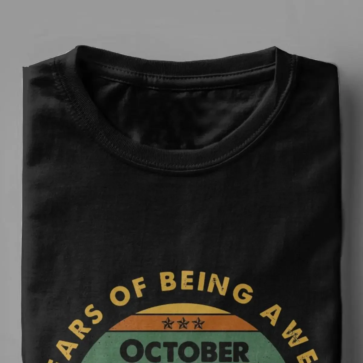 Рожденный в октябре 1980 40 лет быть потрясающей футболки мужские забавные подарок