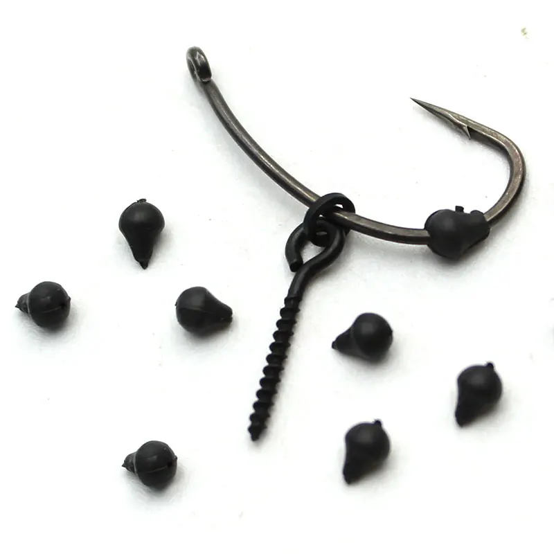 

10pcs Carp Fishing Tackle Tungsten Hook Beads Carp Hair Chod Helicopter Ronnie Rig For Carp Fishing Terminal Tackle Accessories