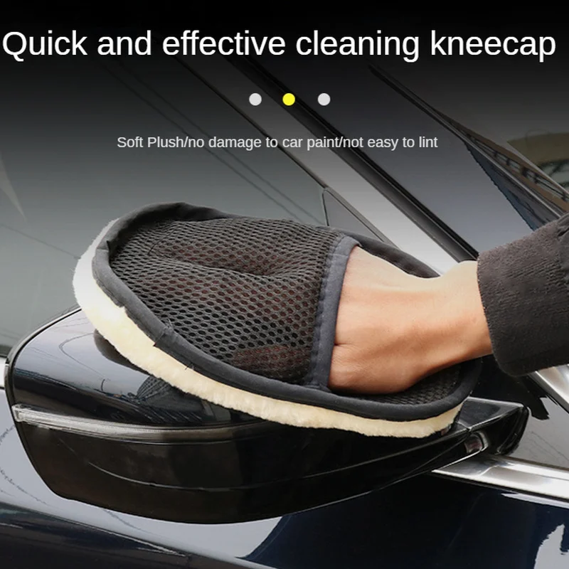 

Microfiber Wool Soft Car Washing Gloves Cleaning Brush Car Wash Care Tools Motorcycle Washer Care Products Auto Cleaning Glove
