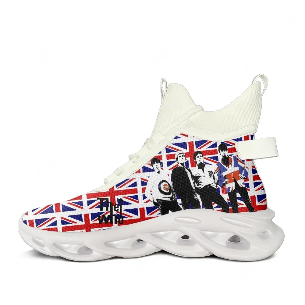 Фото Кроссовки The Who High Top Flats для мужчин, женщин и подростков, высококачественная персонализированная модная повседневная обувь, обувь на заказ №1